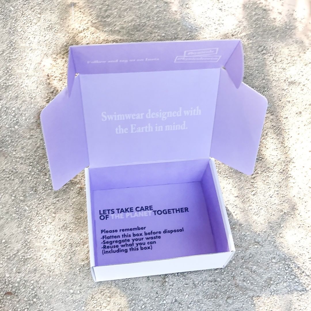 Lavender box with inner quote print &ndash; 'You are enough'