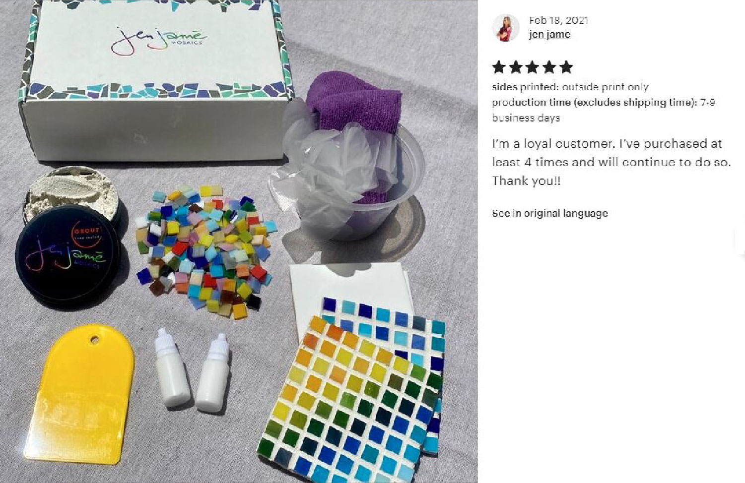 Personalized box beside sensory tools and emotional wellness kit