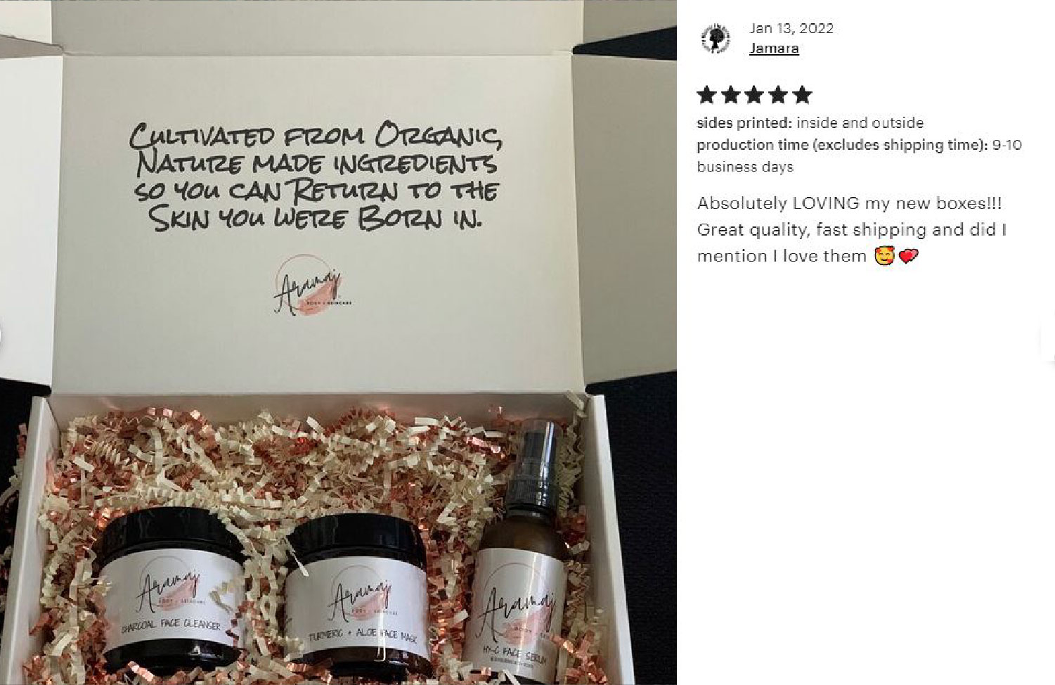 Small box with red stamp label for holiday delivery
