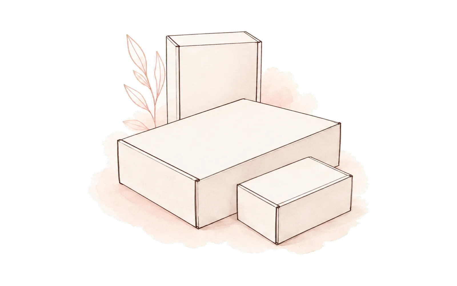A selection of custom packaging boxes